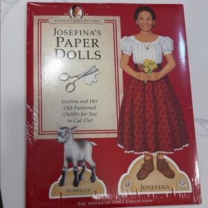 American Girl Josefina Paper Dolls with Red Cover